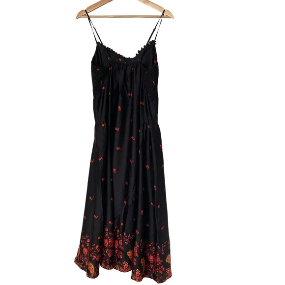 Free People Floral Midi Sundress in Black Combo in Small - Picture 7 of 11
